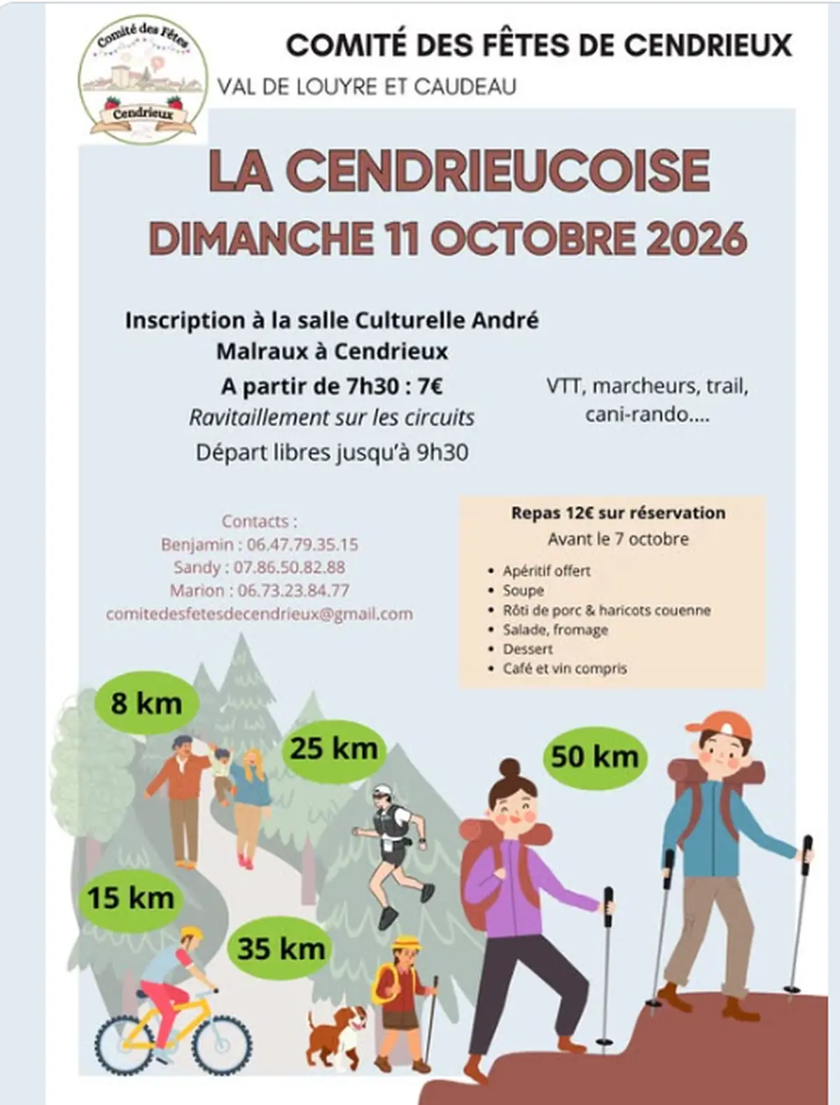 Randonnée La Cendrieucoise 2026