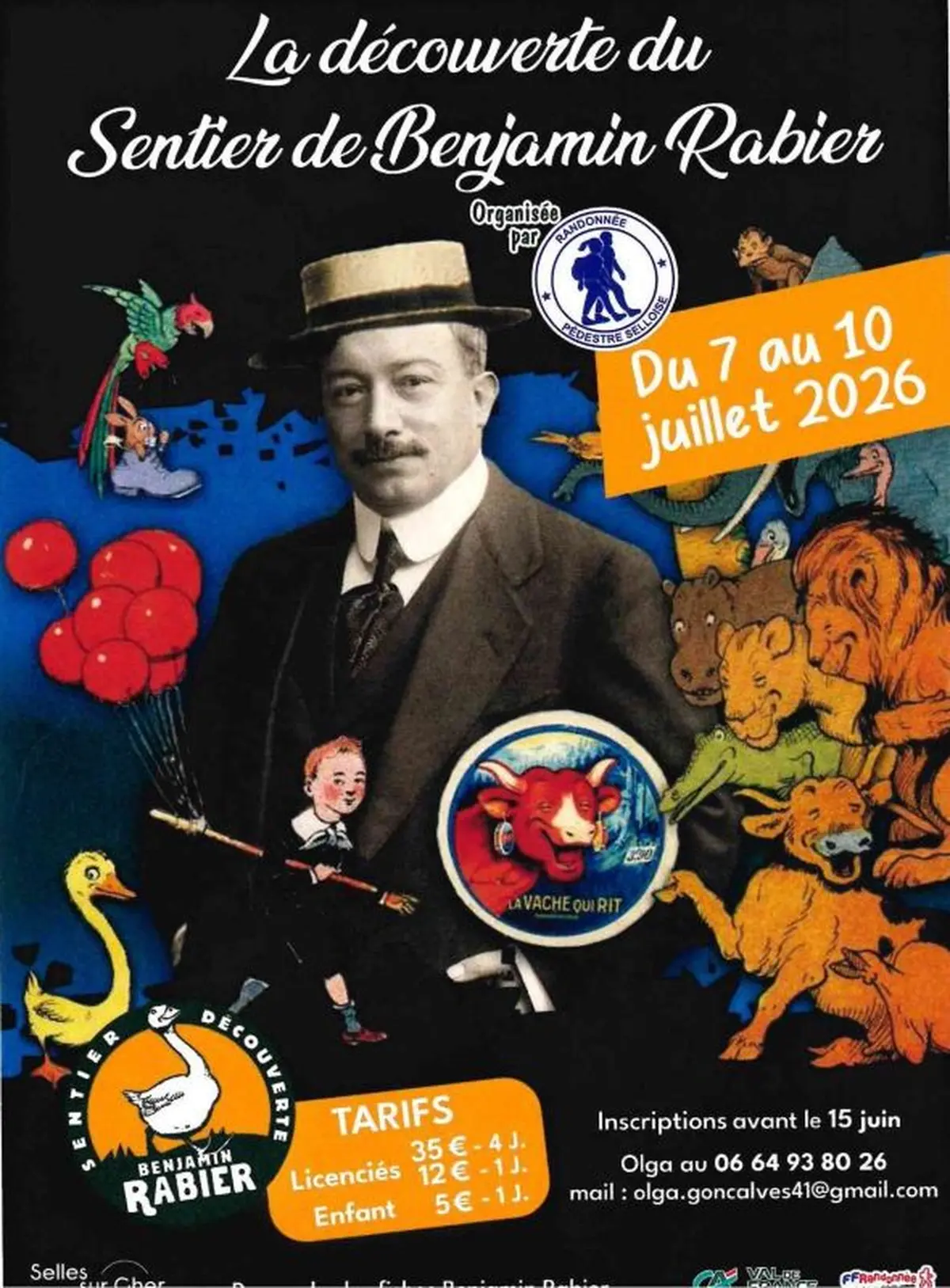Randonnée La découverte du Sentier de Benjamin Rabier