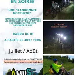 Randonnée nocturne en VTT 4 roues (Quadbike)