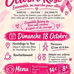 Randonnée Octobre rose à Hautechage'la-Tour et Cassignas