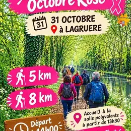 Randonnée Octobre Rose à Lagruère
