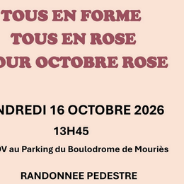 Randonnée Octobre rose à Mouriès