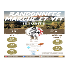 Randonnée pédestre et VTT à Isturits