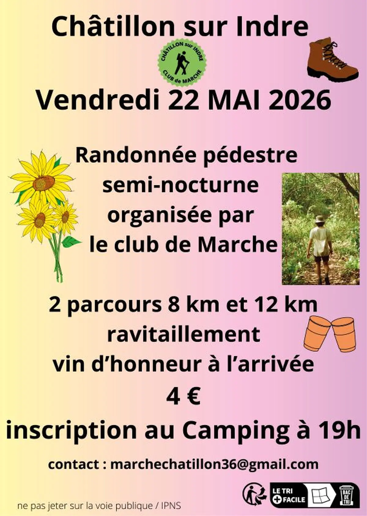 Randonnée pédestre semi-nocturne