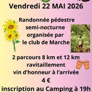 Randonnée pédestre semi-nocturne