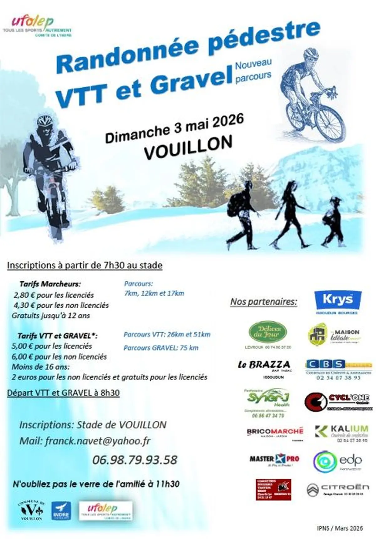 Randonnée pédestre VTT et Gravel