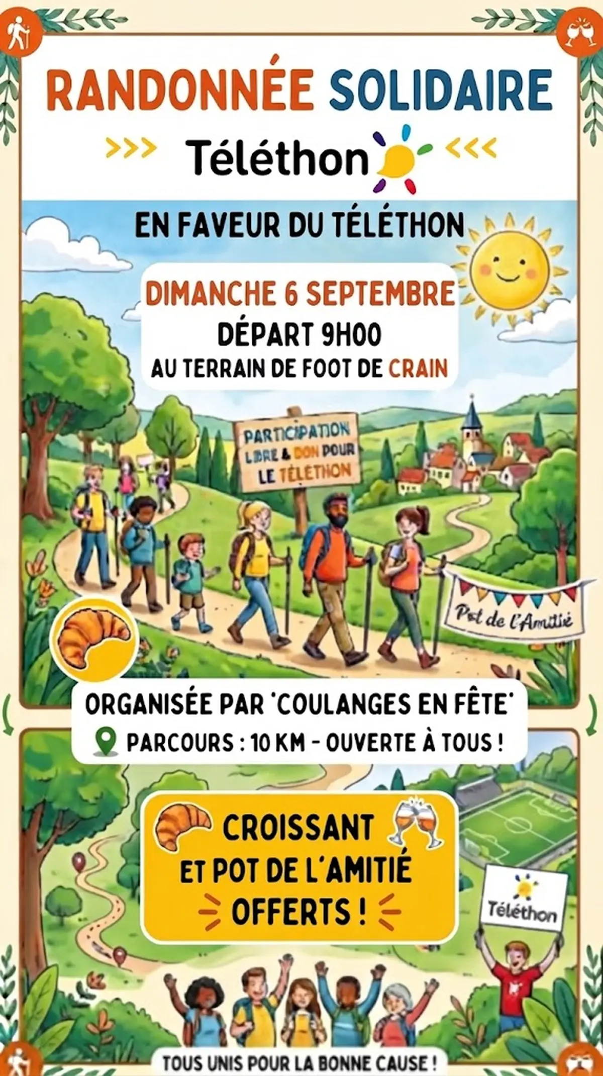 Randonnée solidaire en faveur du Téléthon
