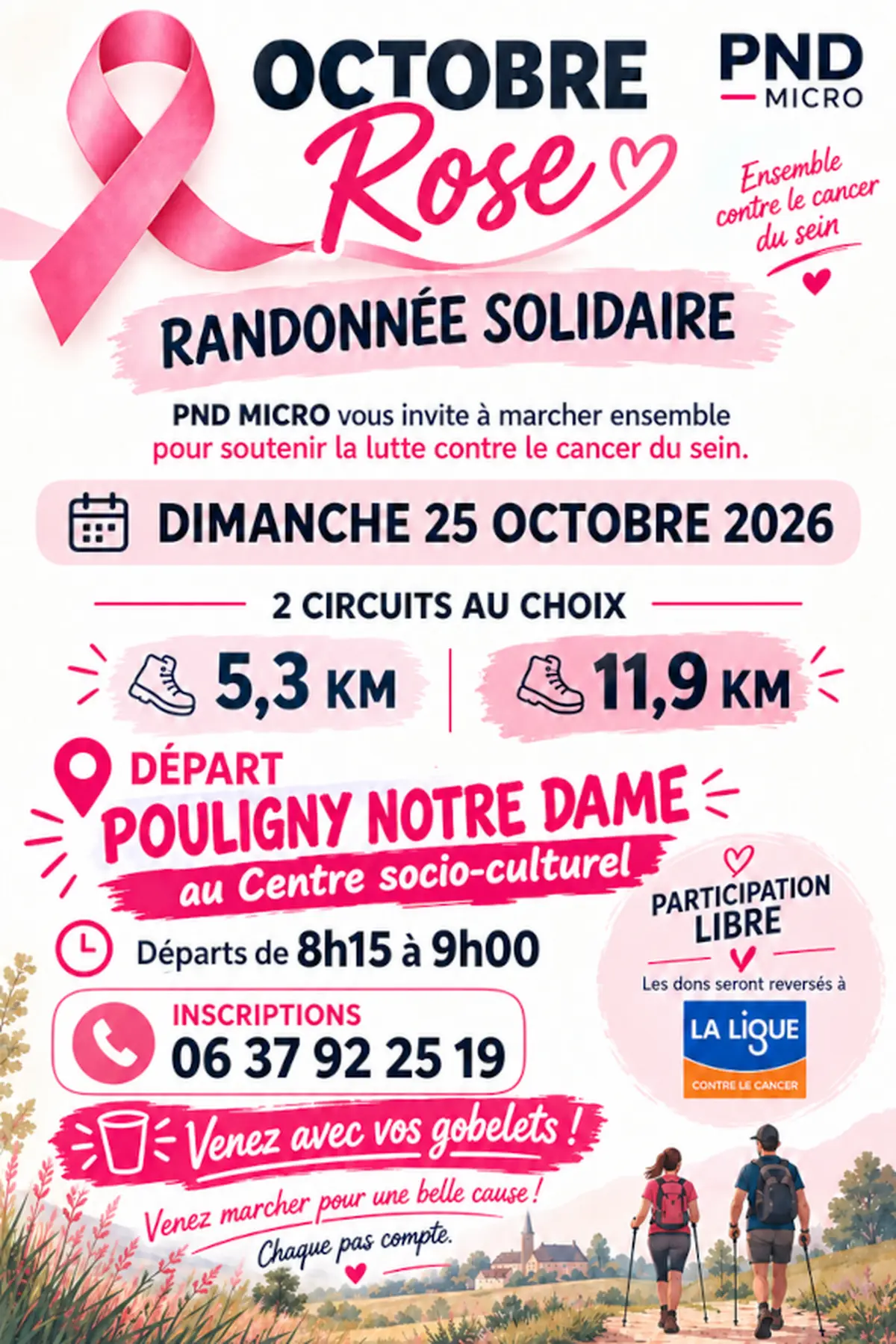 Randonnée solidaire octobre rose