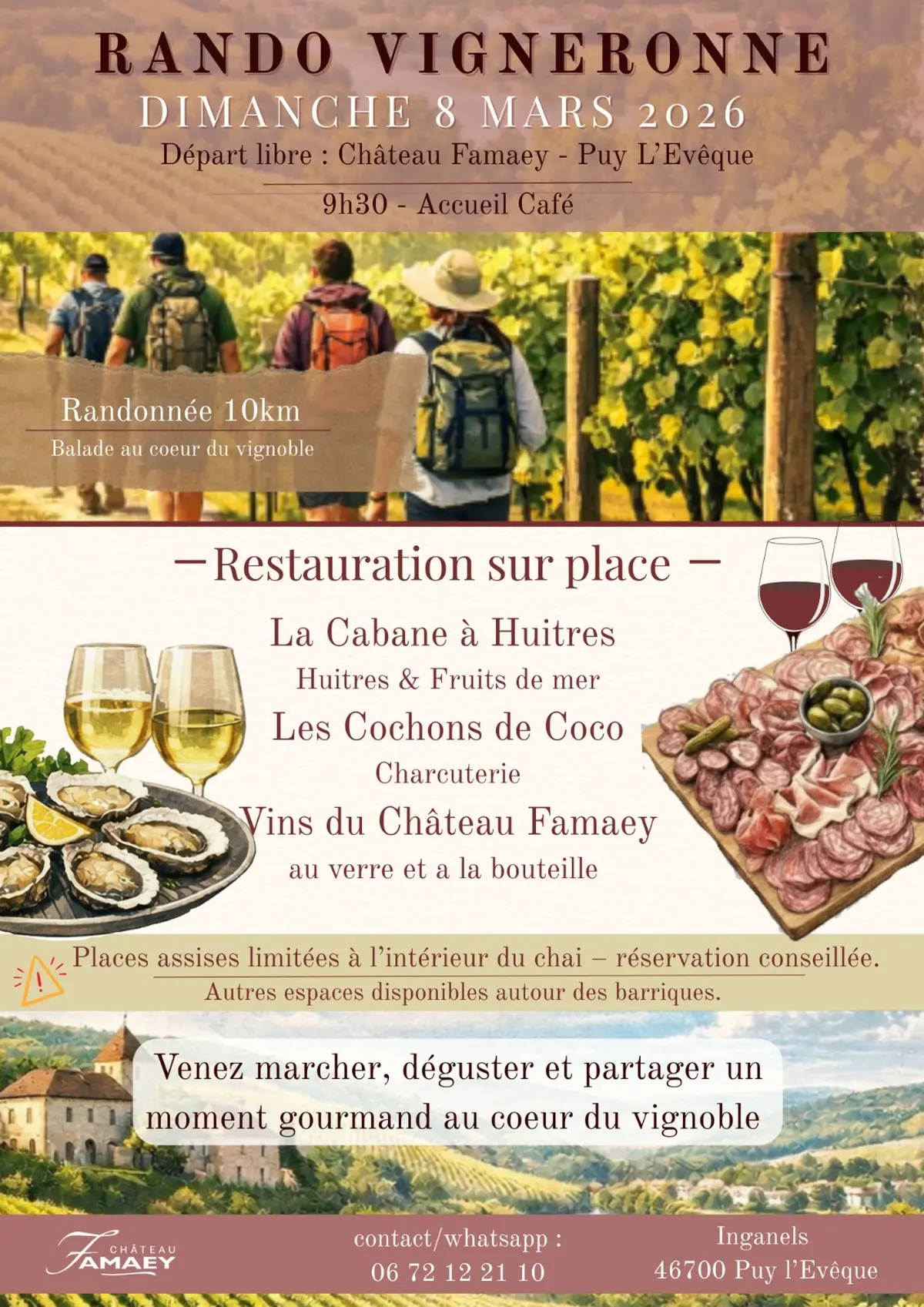 Randonnée vigneronne au Château Famaey