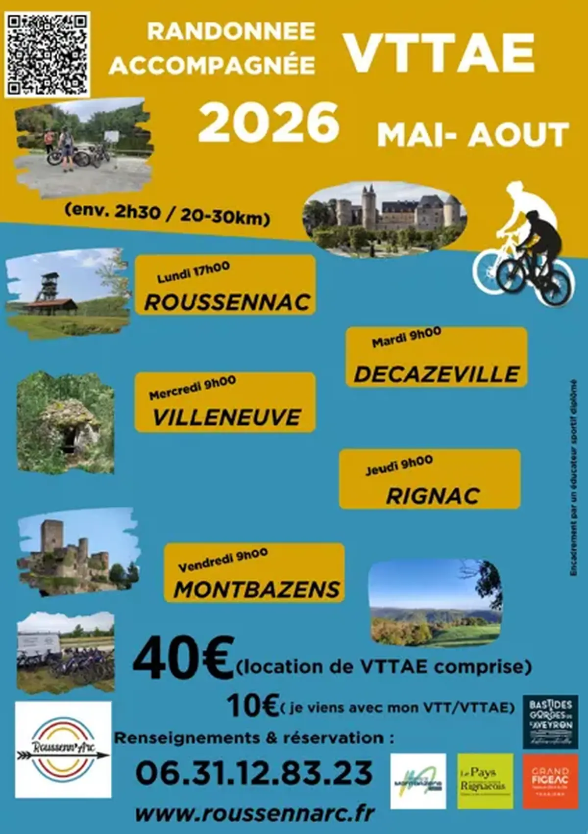 Randonnée VTTAE avec Roussenn'Arc