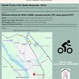 Randonnées des canaux - VTT, gravel, route, marche