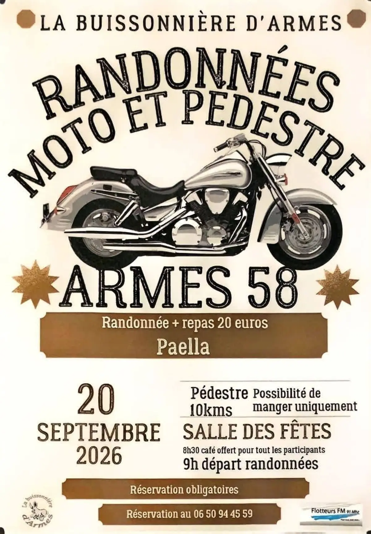 Randonnées Moto et Pédestre à Armes !