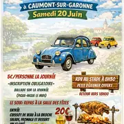 Rassemblement de 2CV à  Caumont sur Garonne