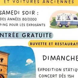 Rassemblement de motos et voitures anciennes