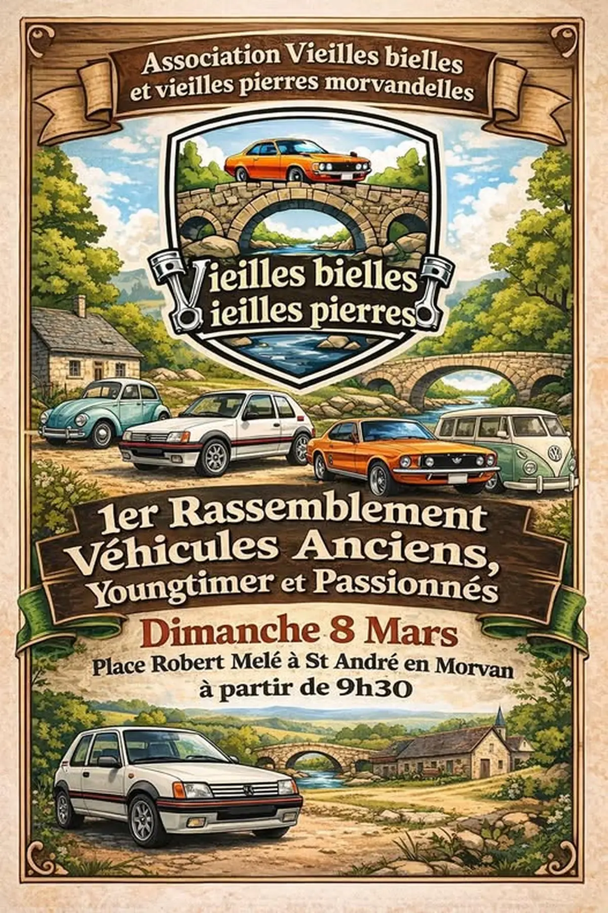 Rassemblement de véhicules anciens