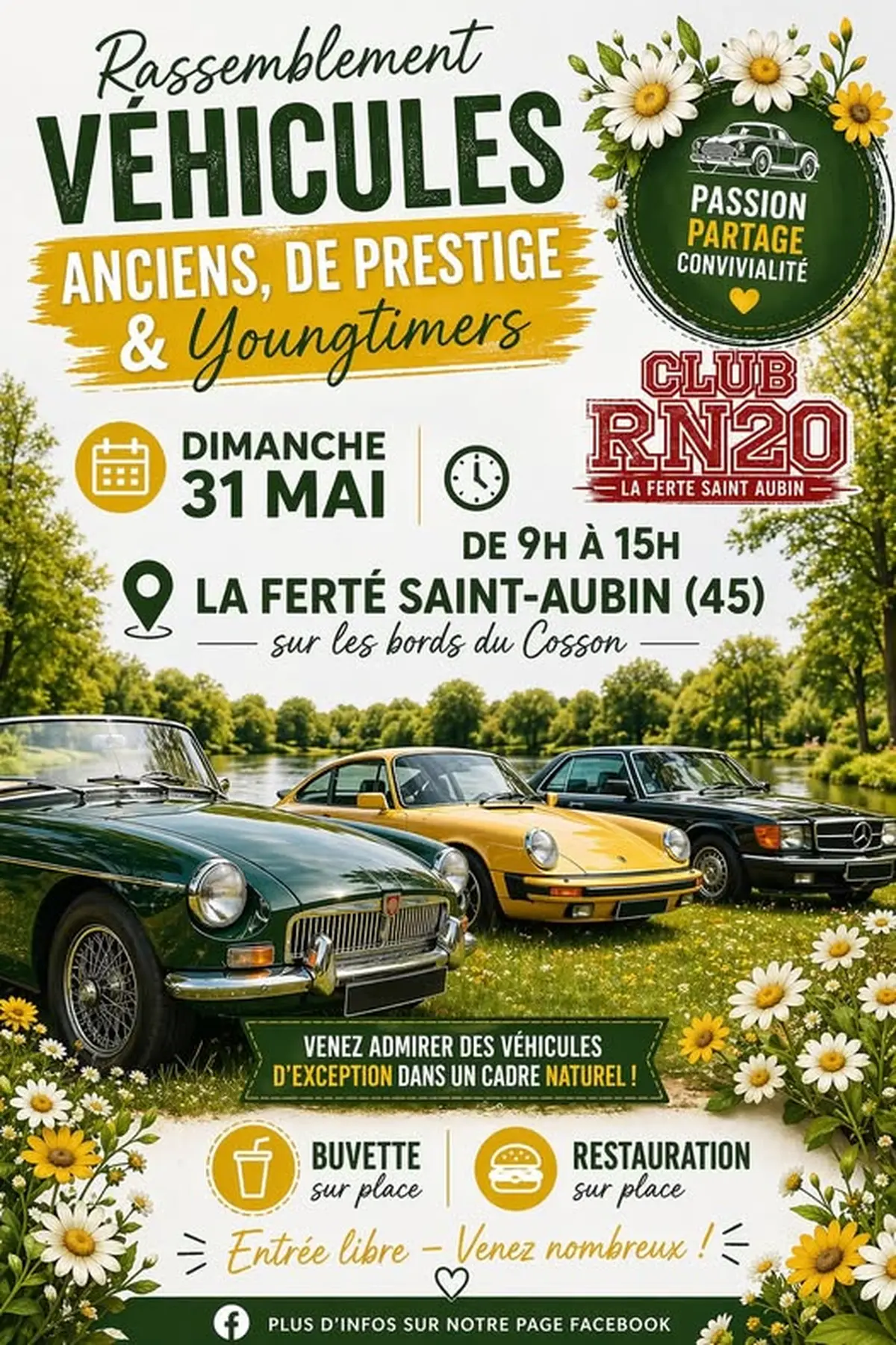 Rassemblement de véhicules anciens, de prestige & youngtimers