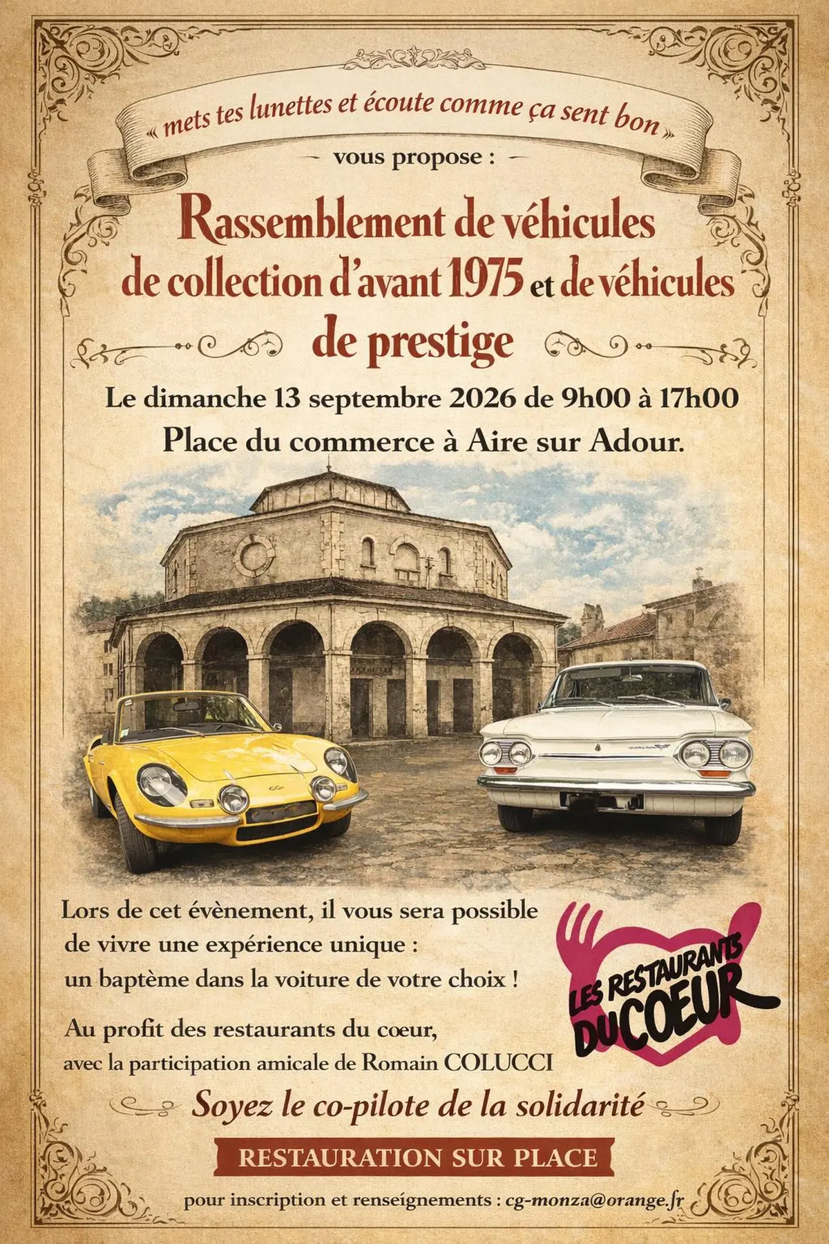 Rassemblement de véhicules de collection