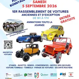 Rassemblement de voitures anciennes et d'exception