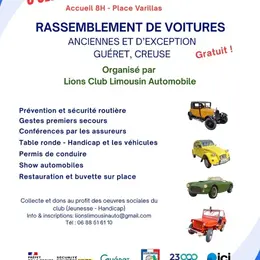Rassemblement de voitures anciennes et d'exception