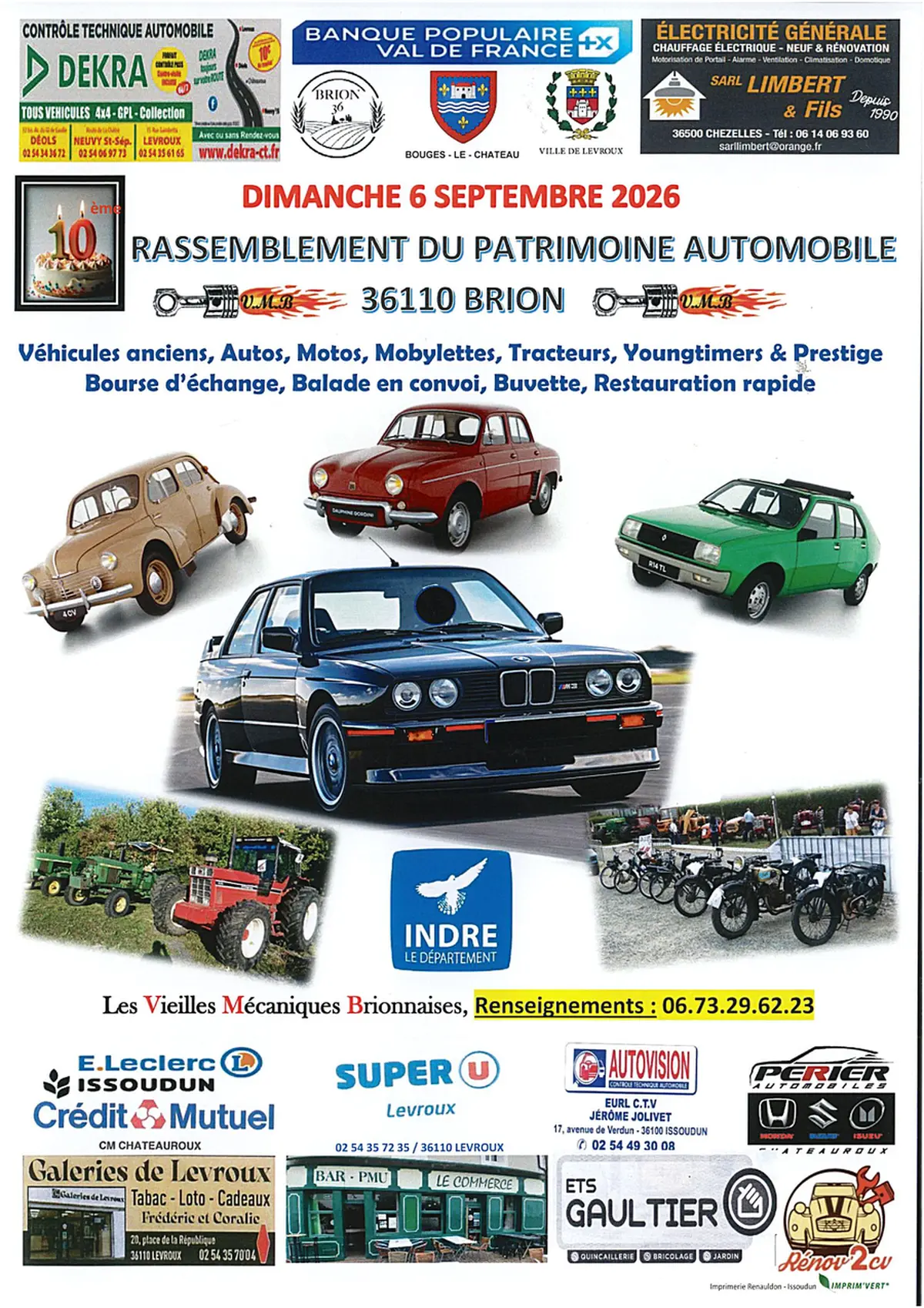 Rassemblement du patrimoine automobile à Brion