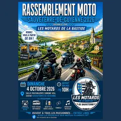 Rassemblement moto avec restauration et concert