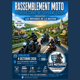 Rassemblement moto avec restauration et concert
