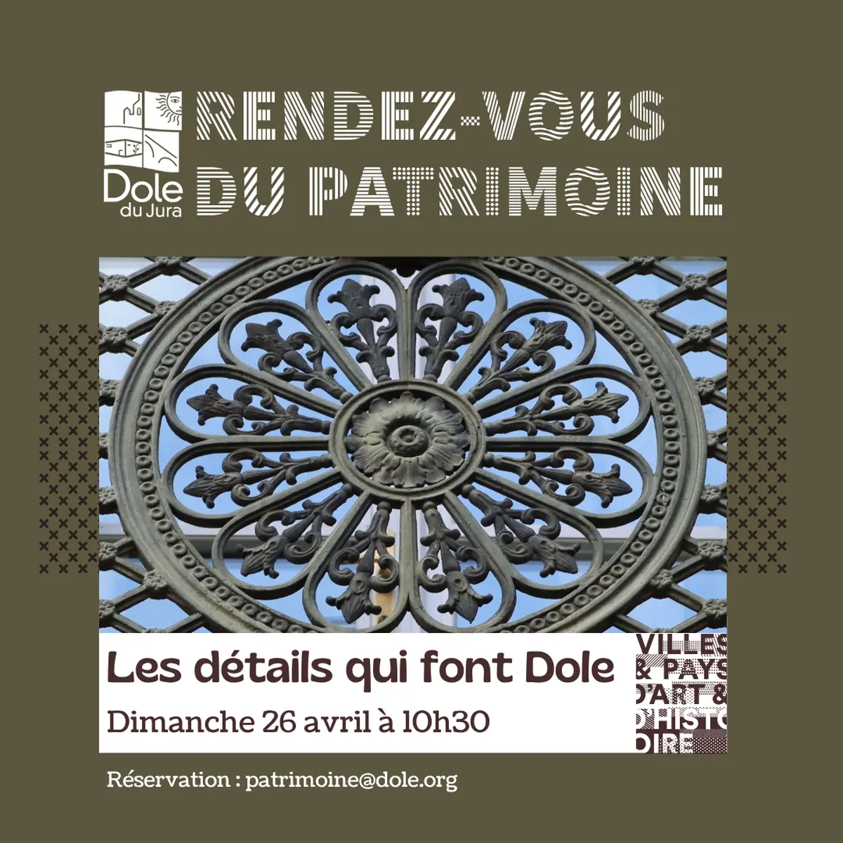 RDV du Patrimoine : Les détails qui font Dole