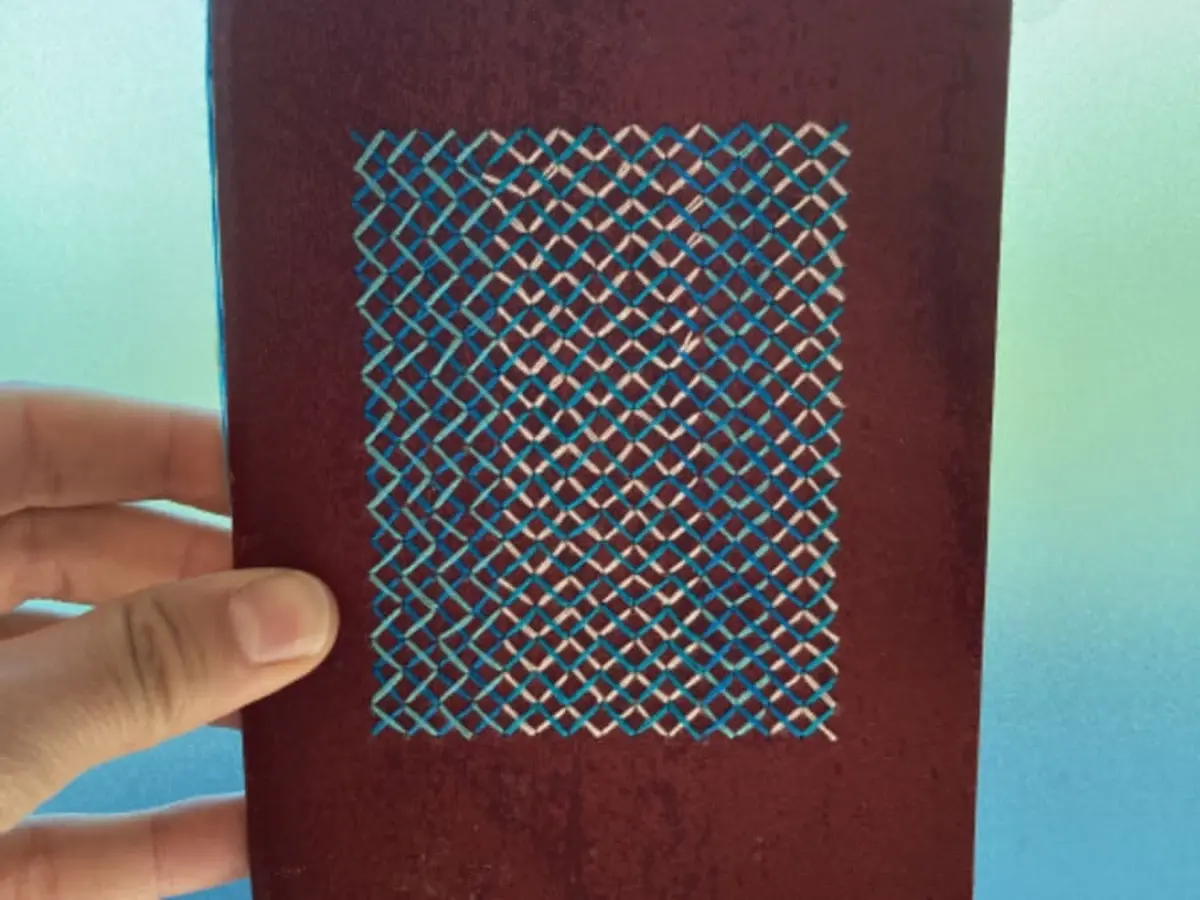 Réalisation d'un carnet à broder à Saint Nectaire (63)