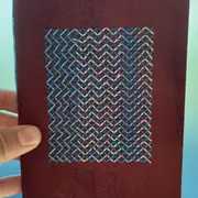 Réalisation d'un carnet à broder à Saint Nectaire (63)