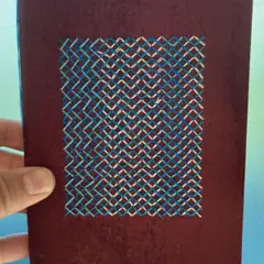Réalisation d'un carnet à broder à Saint Nectaire (63)