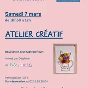 Réalisation d'un tableau fleuri