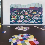 Réalisation d’une fresque avec Joanna Calderwood