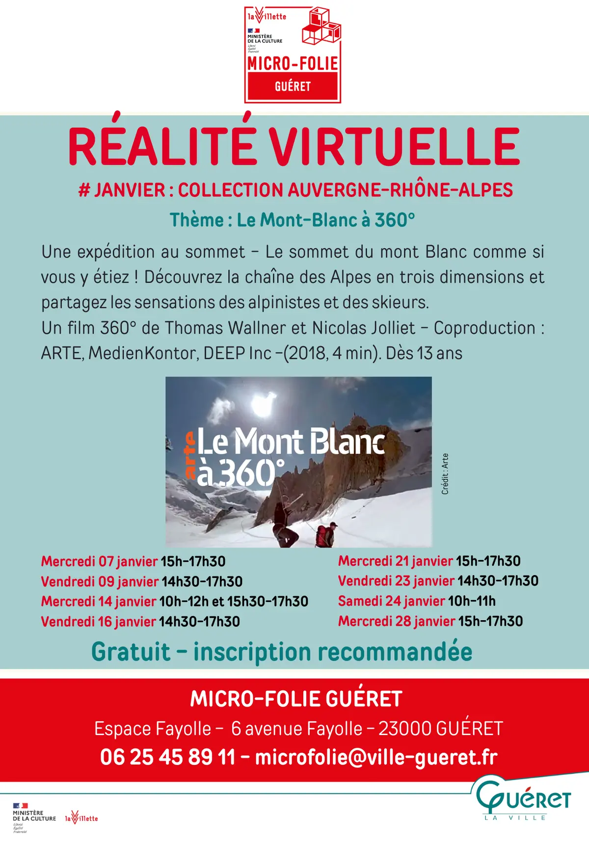 Réalité Virtuelle Le Mont Blanc en 360°