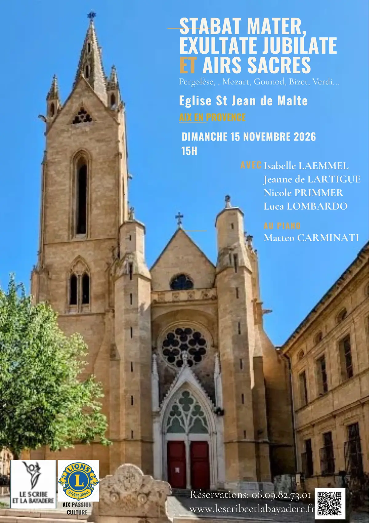 Récital à l'église Saint Jean de Malte