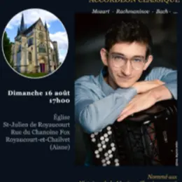 Récital d’accordéon classique : Julien Beautemps