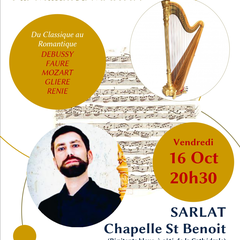 Récital de harpe par Matthieu Martin