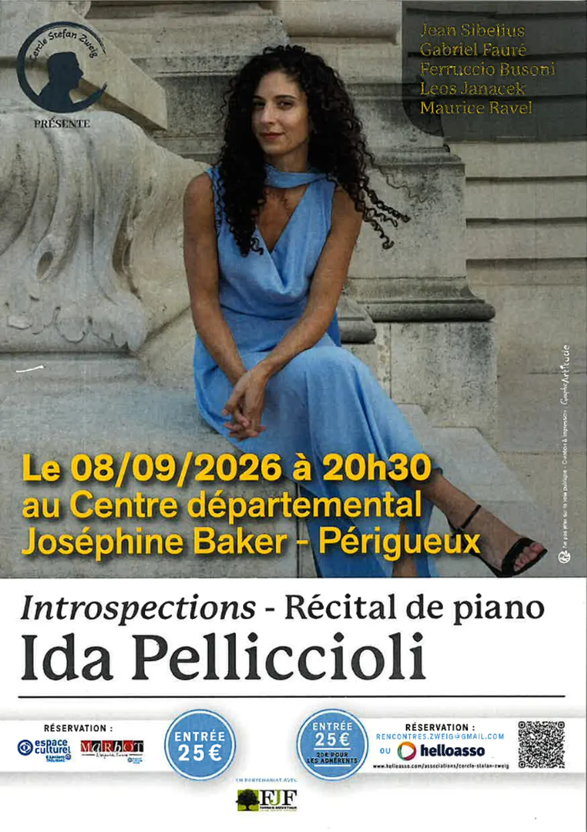 Récital de piano Ida Pelliccioli - par le Cercle Stefan Zweig