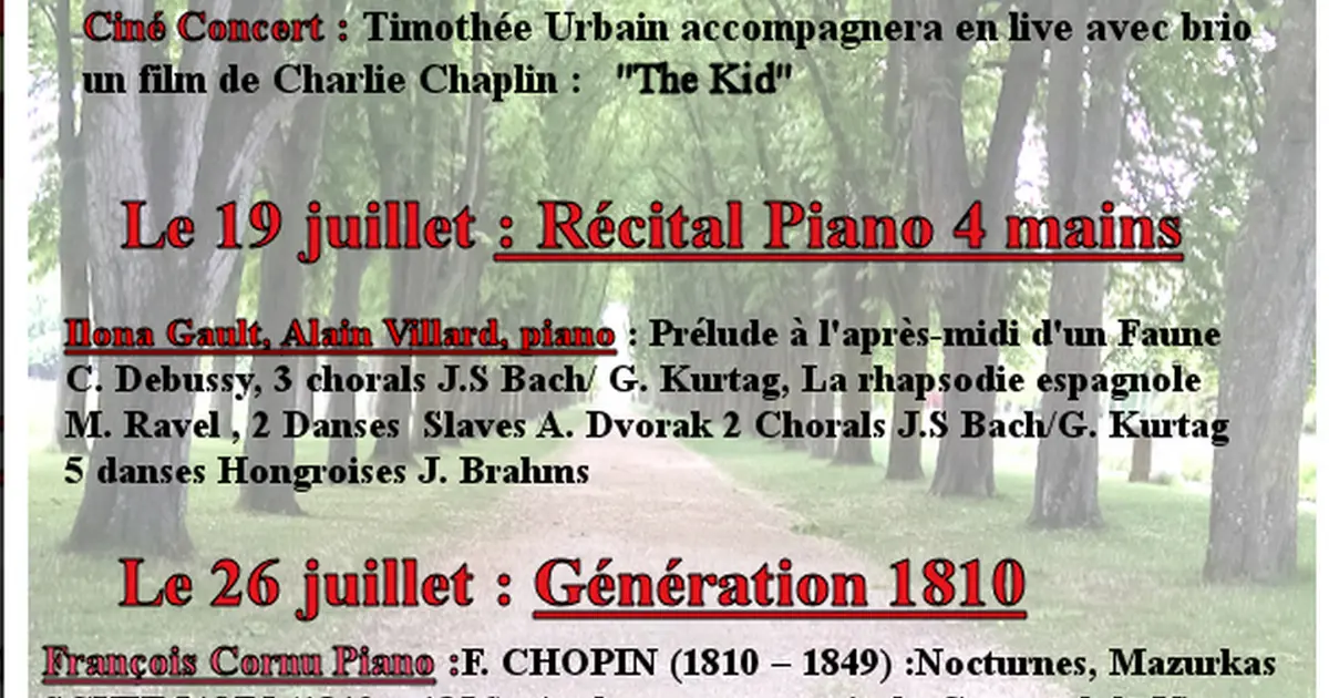 Récital Piano 4 mains - Les dimanches du Rond-Point