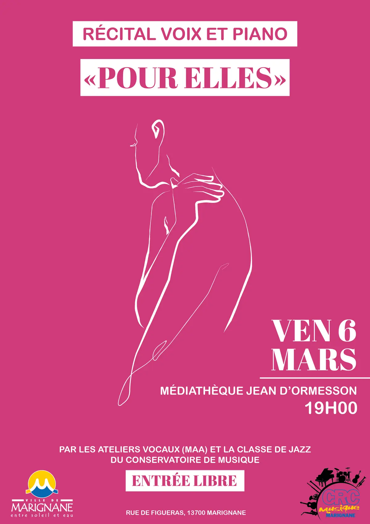 Récital voix et piano : Pour Elles