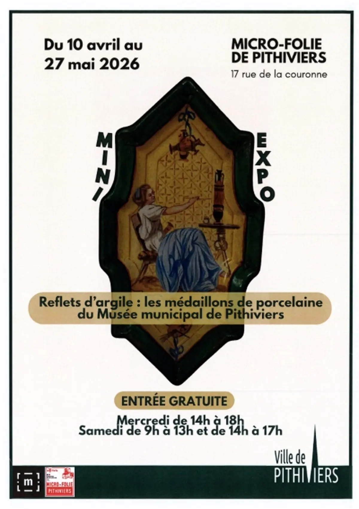 Reflets d'argile - les médaillons de porcelaine du Musée municipal de Pithiviers