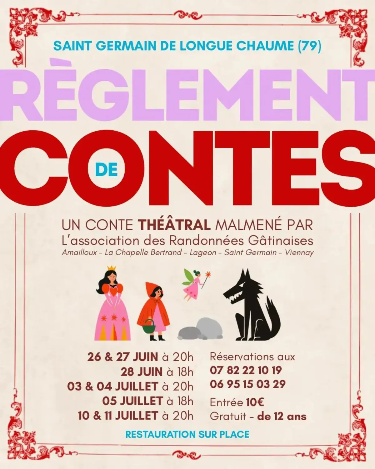 Règlement de contes : spectacle des Randonnées Gâtinaises