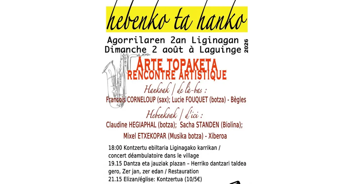 Rencontre artistique : hebenko ta hanko