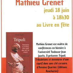 Rencontre autour du livre « Tripoli », au Livre en Fête à Figeac