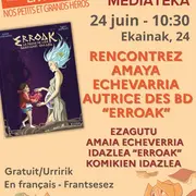 Rencontre avec Amaia Echeverria autrice des BD Erroak