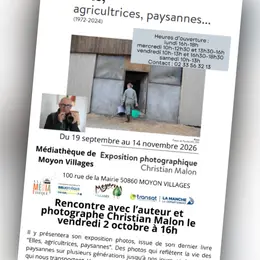 Rencontre avec Christian Malon, photographe de l'exposition Elles, agricultrices, paysannes
