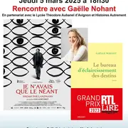 Rencontre avec Gaëlle Nohant au Ciné-Palace