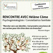 Rencontre avec Hélène Côme, Psychogénéalogiste /Constellatrice familiale