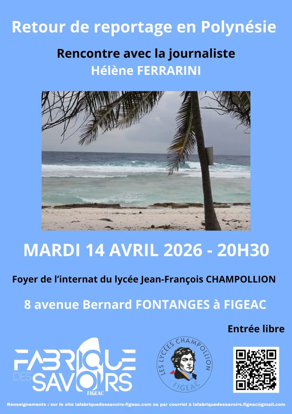 Rencontre avec la journaliste Hélène Ferrarini, à Figeac