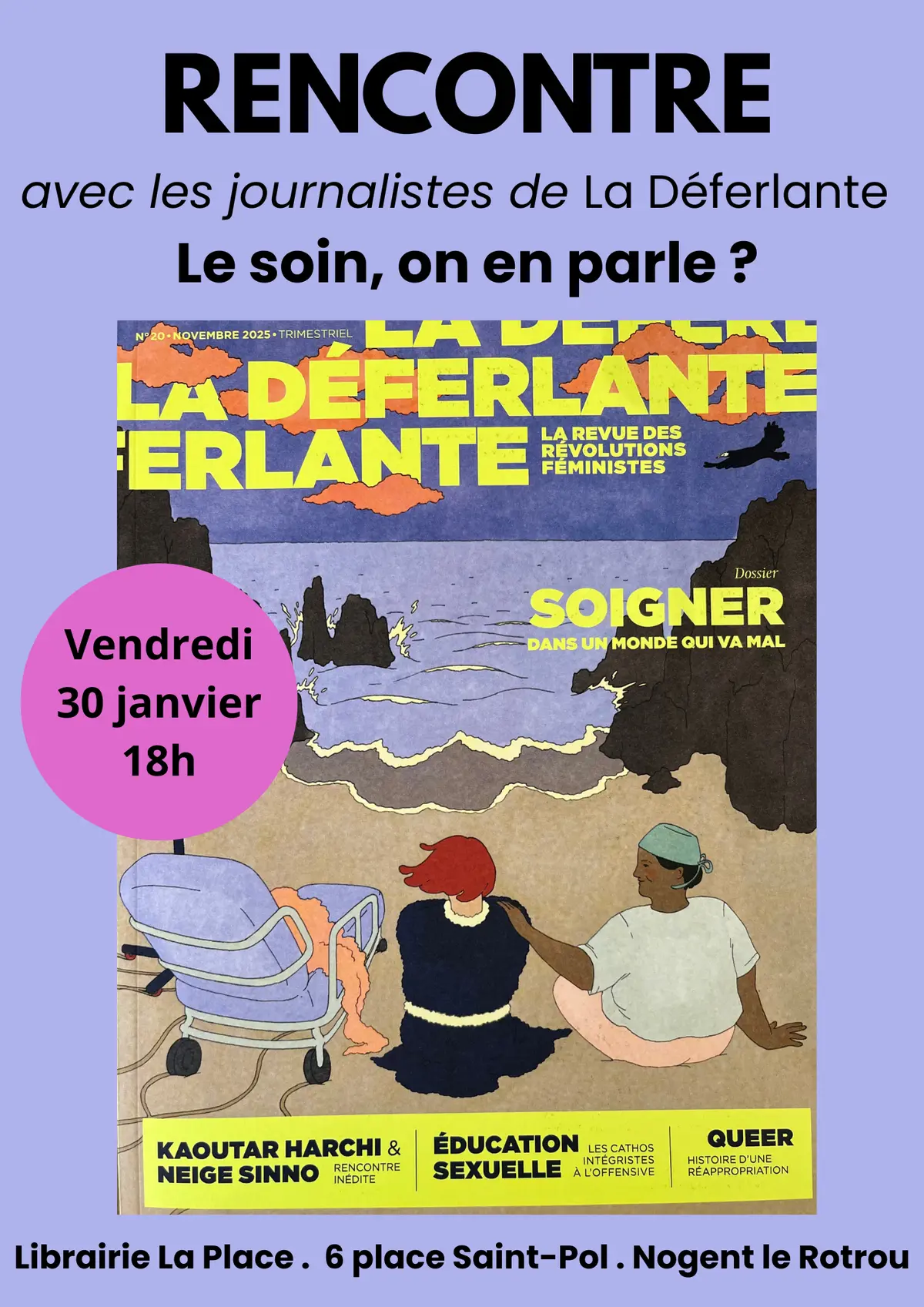 Rencontre avec les journalistes de la revue La Déferlante