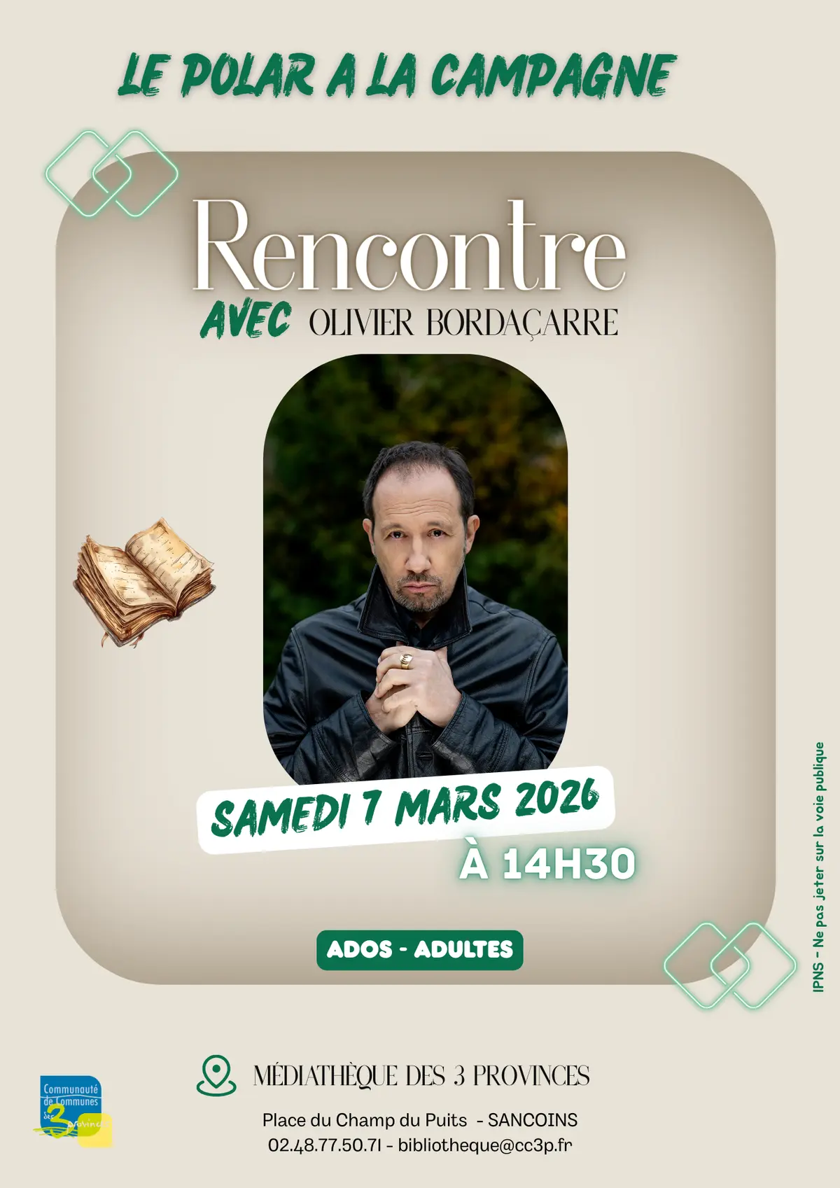 Rencontre avec Olivier Bordaçarre – Le Polar à la campagne